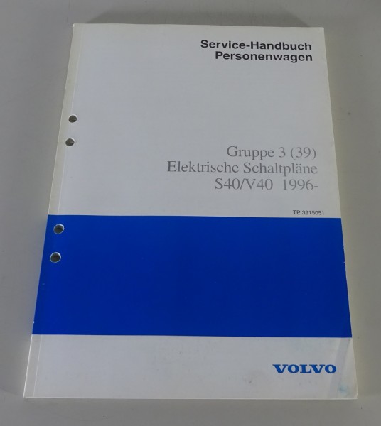 Werkstatthandbuch Elektrik / Elektrische Schaltpläne Volvo S40 / V40 - ab 1996