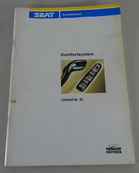 SSP / Kundendienst Lehrheft Nr. 65 Seat Komfortsystem Stand 12/1998