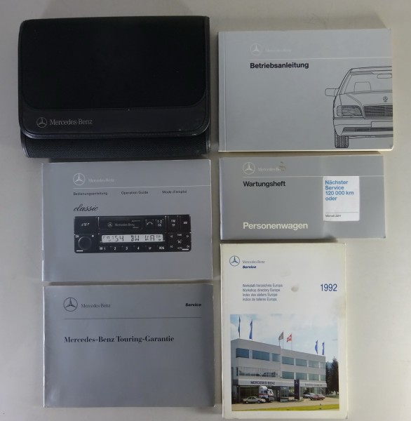 Bordmappe + Betriebsanleitung Mercedes-Benz S-Klasse W140 Stand 10/1992