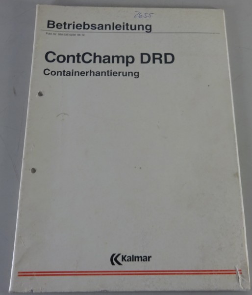 Betriebsanleitung Kalmar LMV ContChamp DRD Containerhantierung Stand 12/1996