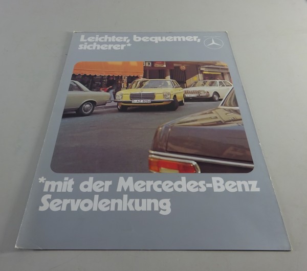 Prospekt / Broschüre Mercedes-Benz Servolenkung im /8 Stand 05/1974