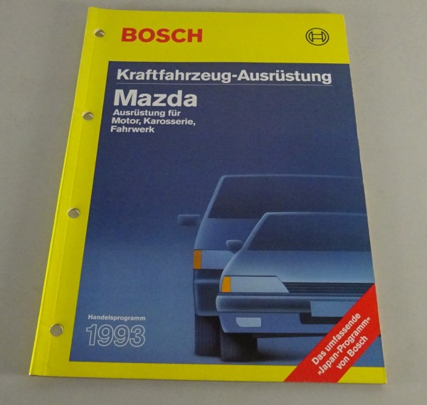 Handelskatalog Bosch Kraftfahrzeugausrüstung für Mazda Stand 1993