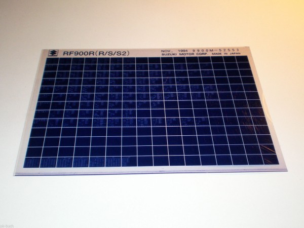 Microfich Ersatzteilkatalog Suzuki RF 900 Stand 11/1994