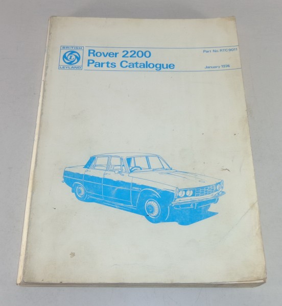 Teilekatalog / Parts Catalog Rover 2200 Typ 6 Stand 01/1974