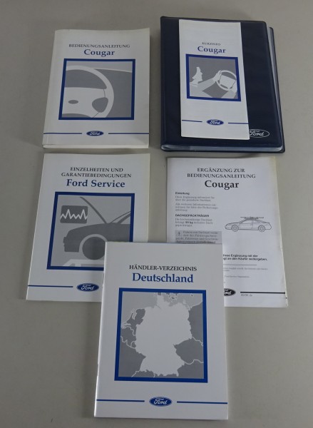 Bordmappe + Betriebsanleitung / Handbuch Ford Cougar Stand 06/1998