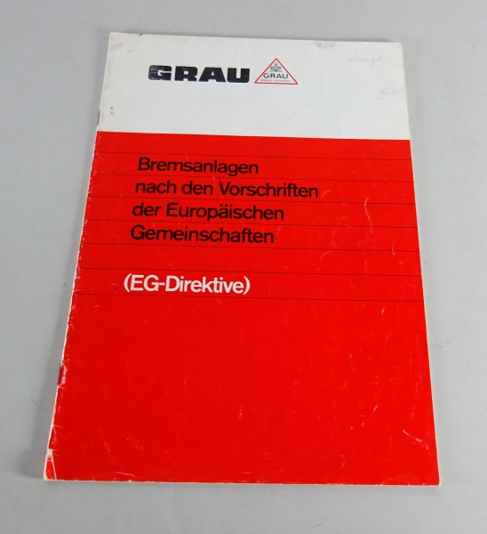 Handbuch Grau Bremsanlagen ab 04/1974