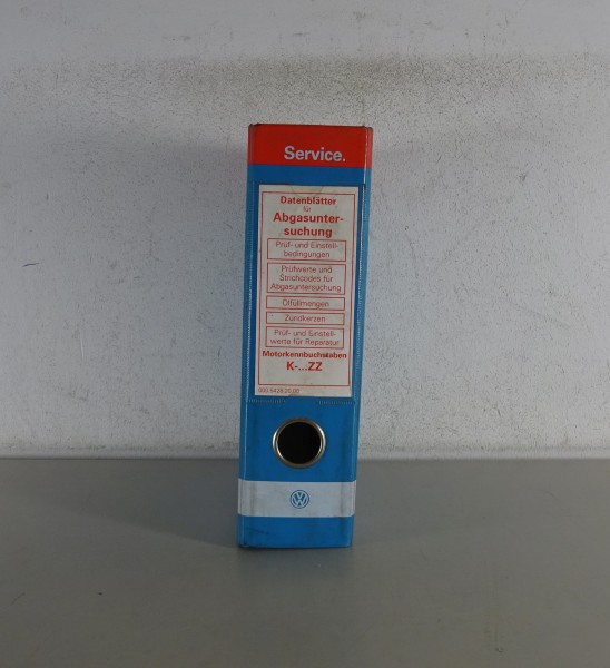 Werkstatthandbuch Audi VW Abgasuntersuchung AU techn. Daten Motor Einstellwerte
