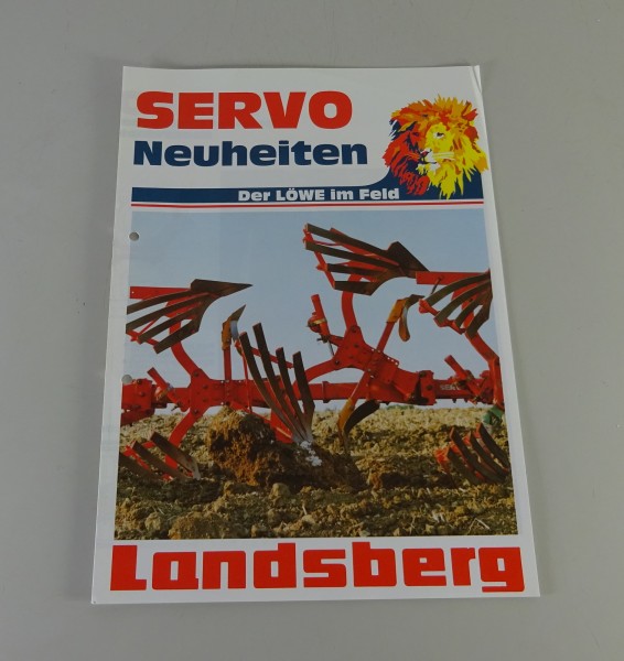 Prospekt / Broschüre Landsberg Pflüge Servo I / II / III / III Stand 08/1990