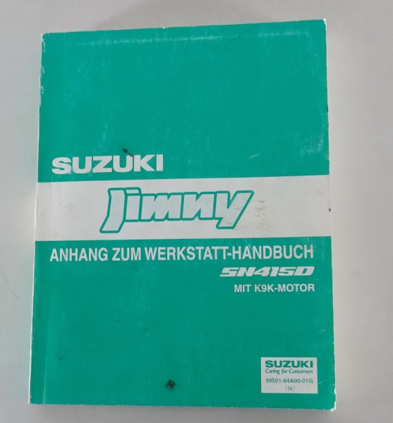 Werkstatthandbuch Nachtrag Suzuki Jimny Diesel SN 415 D mit K9K Motor von 3/2004