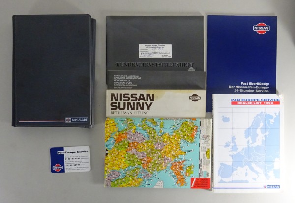 Bordmappe + Betriebsanleitung Nissan Sunny N13 Stand 09/1989