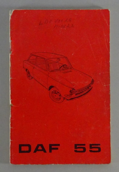 Betriebsanleitung / Handbuch DAF 55 Stand 11/1969