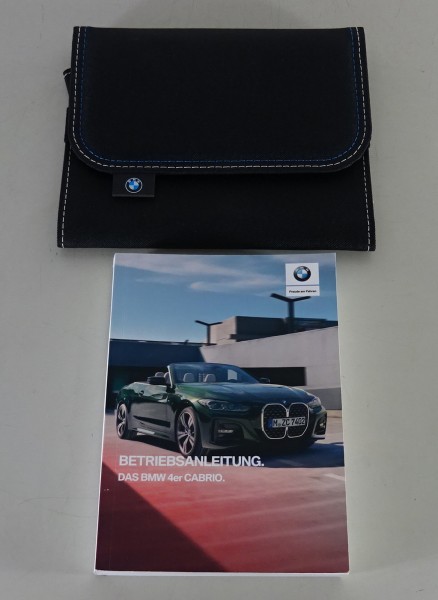 Bordmappe + Betriebsanleitung BMW 4er Cabrio G23 420/430/440 i+d+xDrive v. 2021