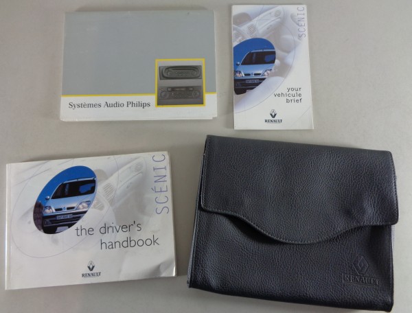 Owner's Manual / Handbook + Wallet Renault Megane Scènic printed 10/1999