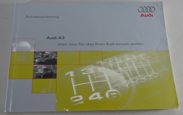 Betriebsanleitung / Handbuch Audi A3 Typ 8L Stand 05/1996