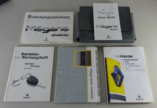 Bordmappe + Betriebsanleitung Renault Megane Scenic Stand 06/1998