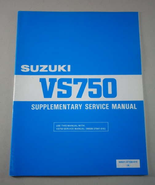 Workshop Manual Supplement / Nachtrag Suzuki VS 750 from 1988