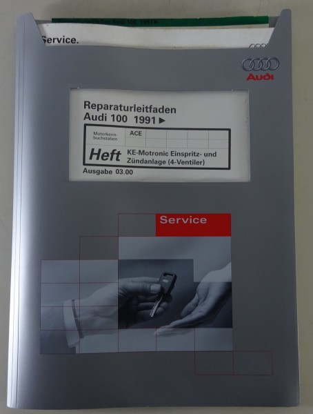 Werkstatthandbuch Audi 100 ab 1991 C4 KE-Motronic Einspritz- + Zündanlage (ACE)