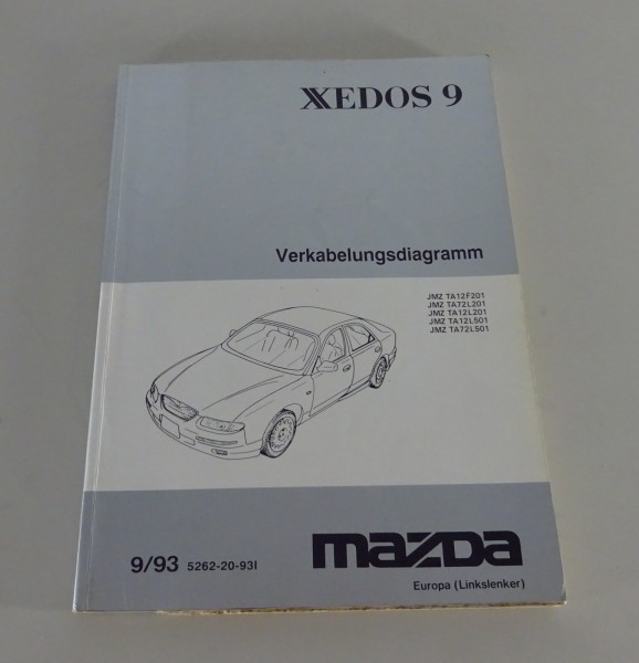 Werkstatthandbuch Elektrik Schaltpläne Mazda Xedos 9 Stand 09/1993