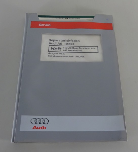 Werkstatthandbuch Audi A6 C4 Quattro 5 / 6 Gang-Schaltgetriebe 01E Stand 06/1997