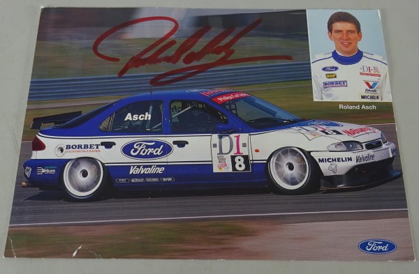 Pressefoto Ford Mondeo DTM mit Roland Asch Stand 1996