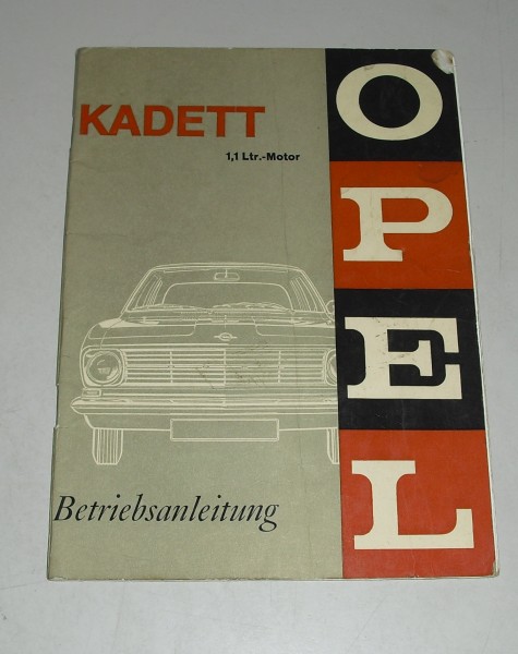 Betriebsanleitung Opel Kadett B, Ausgabe 10/1966