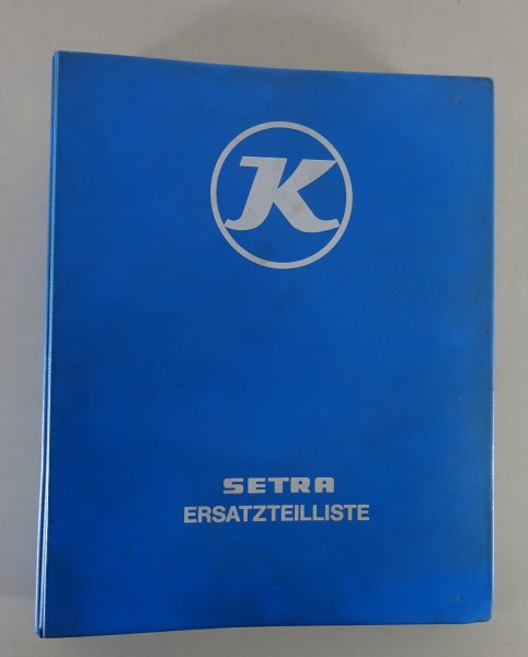 Teilekatalog / Ersatzteilliste Kässbohrer Setra Bus S 215 HD Stand 1976 - 1979