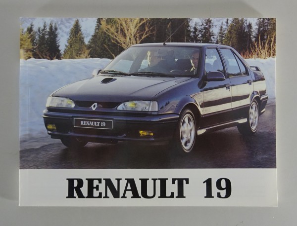 Betriebsanleitung / Handbuch Renault R 19 / Chamade Stand 1993