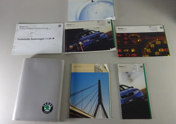 Bordmappe + Betriebsanleitung Skoda Fabia I von 12/1999