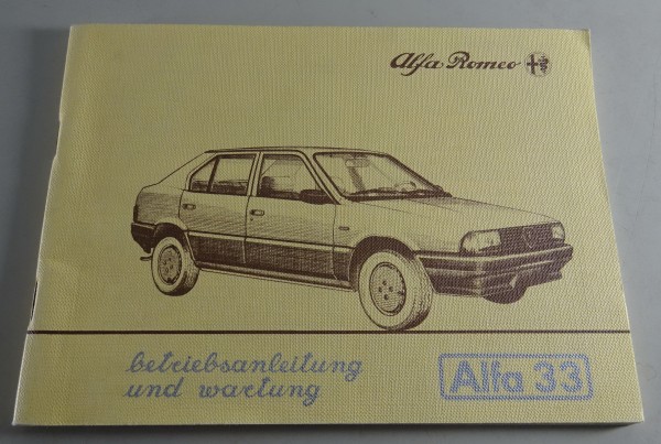 Betriebsanleitung / Handbuch & Wartung Alfa Romeo Alfa 33 Stand 03/1984