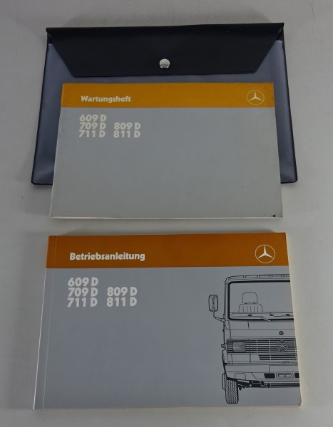 Bordmappe + Betriebsanleitung Mercedes-Benz DüDo T2n 609 - 711 D von 12/1985