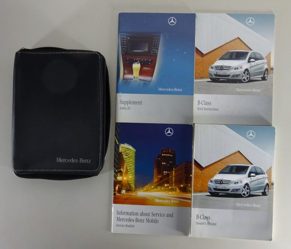 Owner's Manual + Wallet Mercedes Benz B-Class W245 B 160 180 200 + CDI from 2009