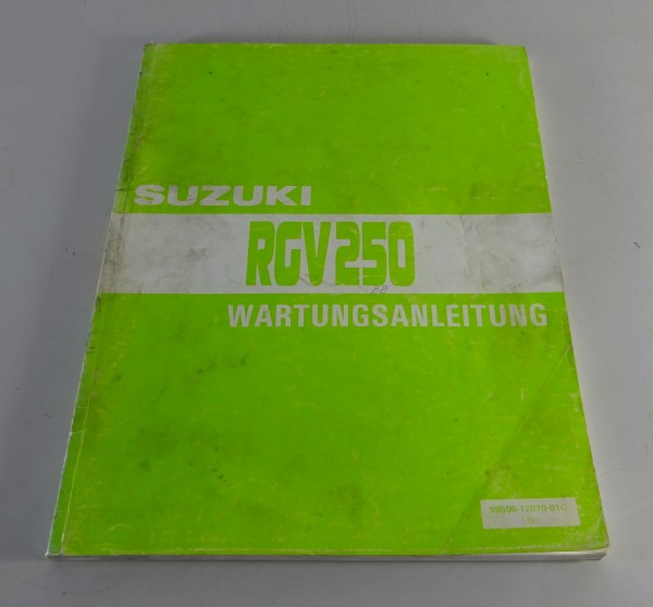 Werkstatthandbuch / Wartungsanleitung Suzuki RGV 250 VJ21A Gamma Stand 12/1988