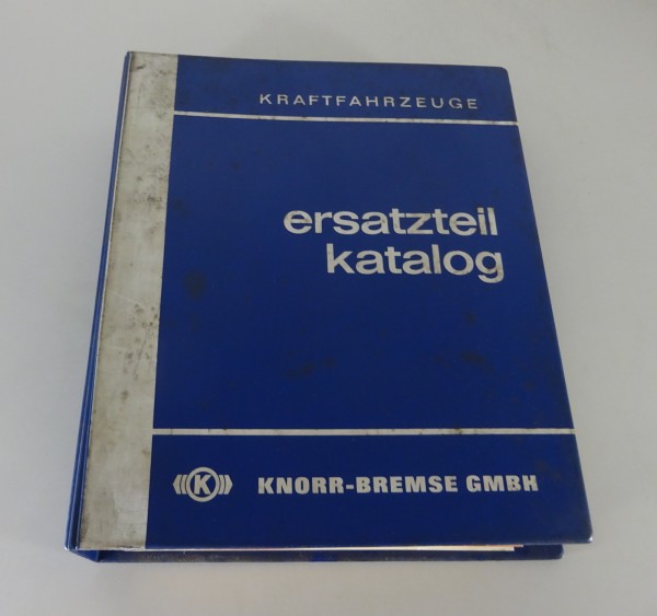 Teilekatalog / Ersatzteilkatalog Knorr Bremsanlagen + Zubehör Stand 10/1970