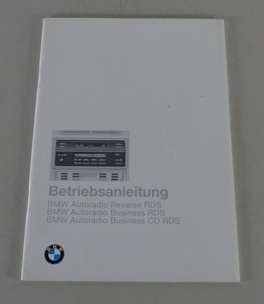 Betriebsanleitung / Handbuch BMW Autoradio Reverse / Business RDS Stand 1995