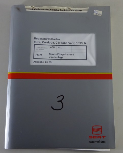 Werkstatthandbuch Seat Ibiza, Córdoba / Vario 1999 Simos Einspritz- + Zündanlage