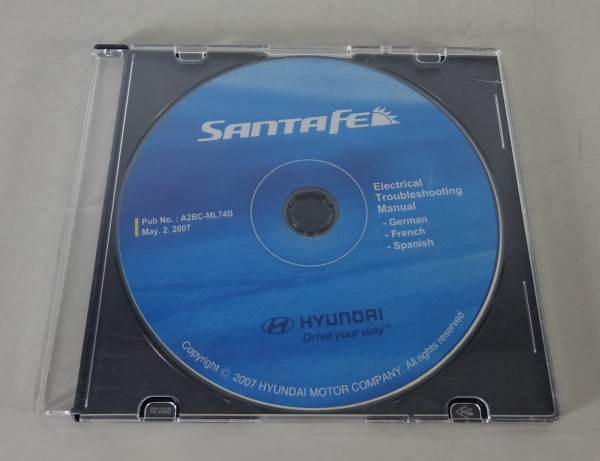 Werkstatthandbuch CD Fehlerbehebung elektrische Anlage Hyundai Santa Fe Typ CM