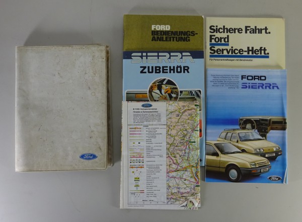 Bordmappe + Betriebsanleitung Ford Sierra Stand 12/1985