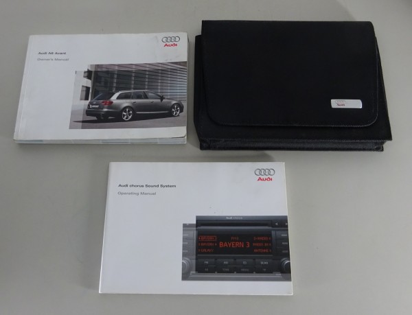 Owner's Manual + Wallet Audi A6 Avant Typ C6 Petrol + Diesel from 05/2009