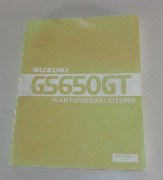 Werkstatthandbuch Suzuki GS 650 GT von 10/1990