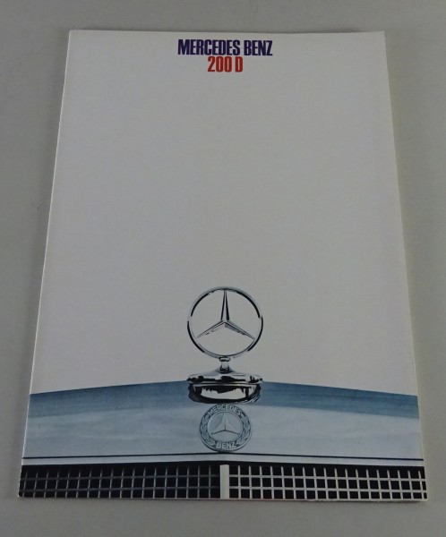Prospekt / Broschüre Mercedes-Benz 200 D Diesel W115 / 118 v. 12/1967