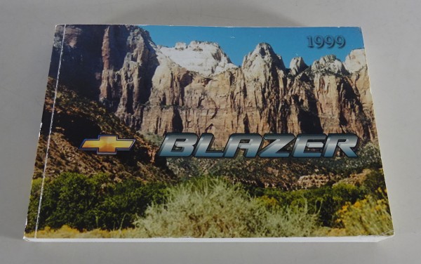 Owner´s Manual / Handbook Chevrolet Blazer Stand 1999