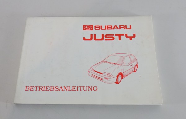 Betriebsanleitung / Handbuch Subaru Justy 3-türig / 5-türig Hatchback von 1995
