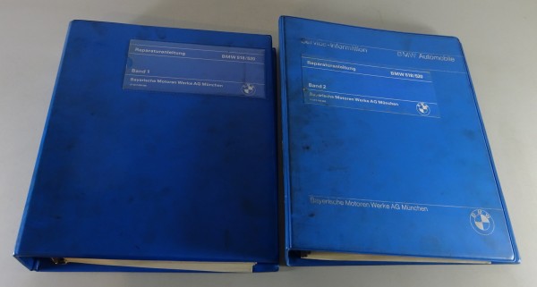 Werkstatthandbuch Band 1+2 BMW 5er E12 518 / 520 / 520i - 4 Zylinder Stand 1979