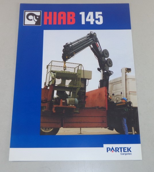 Prospekt / Broschüre Hiab LKW-Ladekran 145 Stand 03/1998
