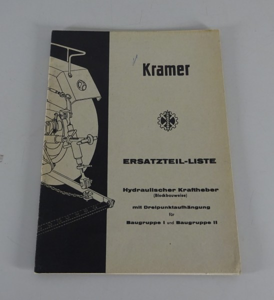Teilekatalog / Ersatzteilliste Kramer Hydraulischer Kraftheber KA110-KLD330