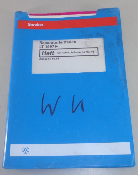 Werkstatthandbuch VW Transporter / Bus LT 2/II Fahrwerk Achsen Lenkung 2/1998