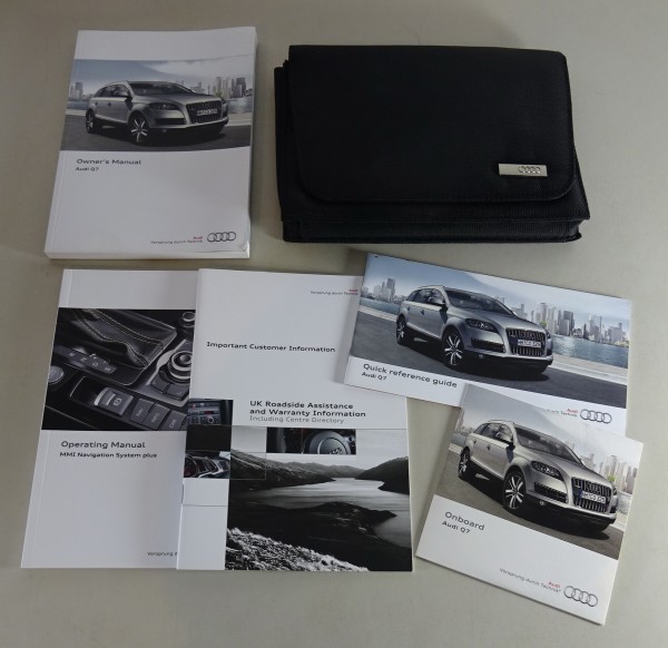 Owner's Manual + Wallet Audi Q7 Typ 4L from 11/2012