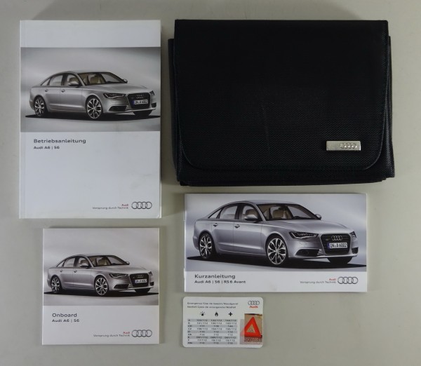 Bordmappe + Betriebsanleitung Audi A6, S6 Typ C7 Avant, quattro, Hybrid, 11/2013