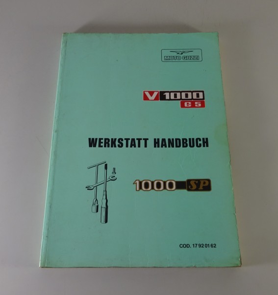 Werkstatthandbuch Moto Guzzi V 1000 G5 / 1000 SP Stand 09/1990