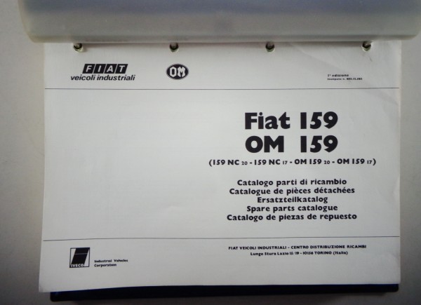 Teilekatalog / Parts List FIAT 159 / OM 159 IVECO Stand 1977